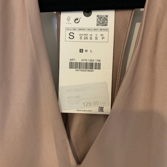 Zara NWT Dusty Pink Dress - Picture 7 of 7